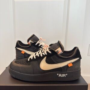 Off-White x Nike Air Force 1 Low 'Black' Men’s size 12